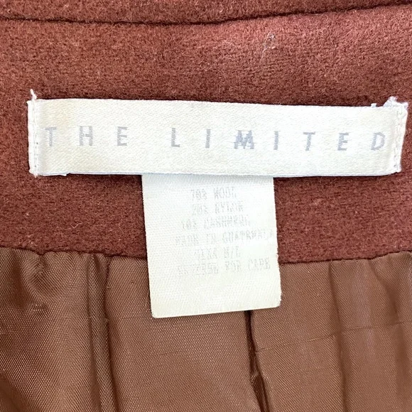 The Limited Ladies Size M/L Rust Colored Classic Short Pea Coat Preowned - Picture 5 of 7